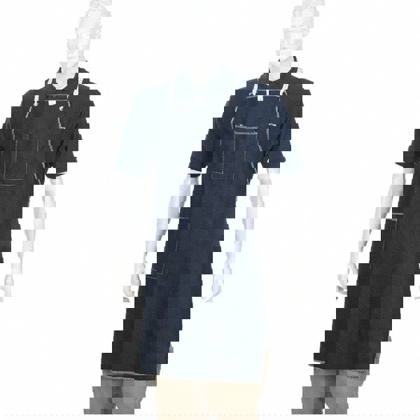 Series 57-004 Disposable Bib Apron: Blue